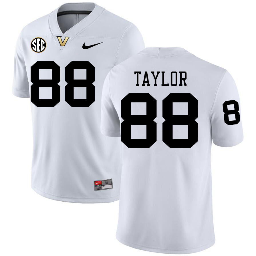 Brock Taylor Jersey,Vanderbilt Commodores #88 Brock Taylor Football Jersey,Uniforms-White